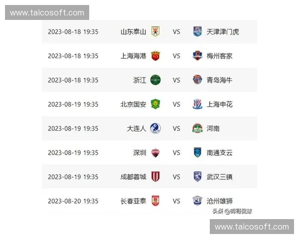 中超联赛完整赛程安排及重要比赛时间一览